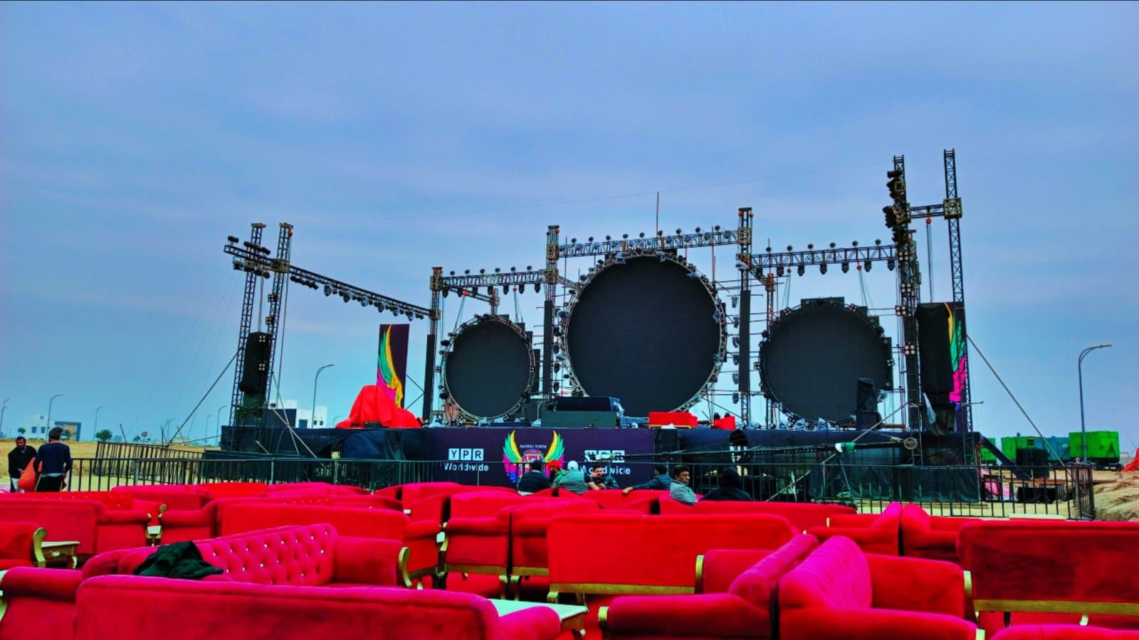Indoor stage build