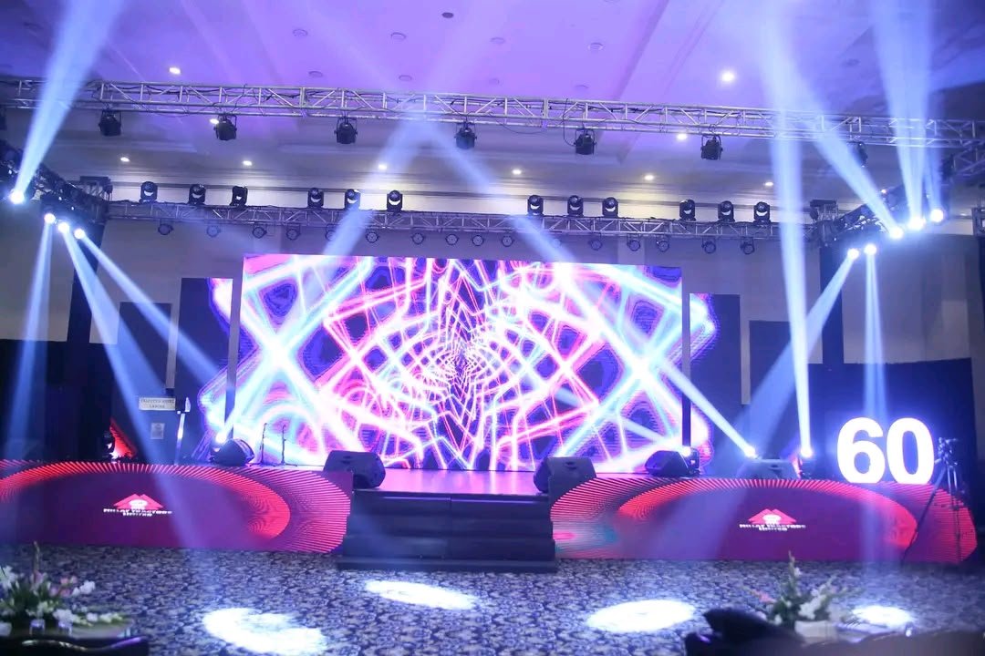 Indoor corporate stage